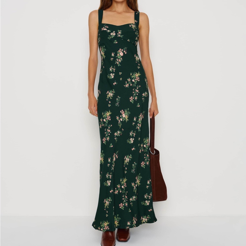 Reformation Yale Dress in Woodland
